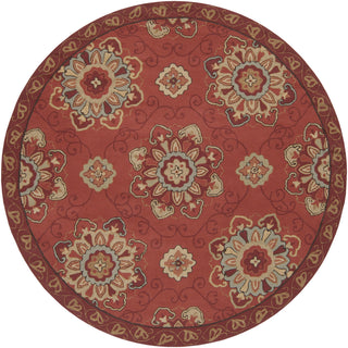 Surya Rain RAI-1071 Rust Area Rug 8' Round