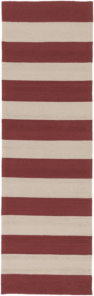 Surya Rain RAI-1077 Burgundy Area Rug 2'6'' x 8' Runner