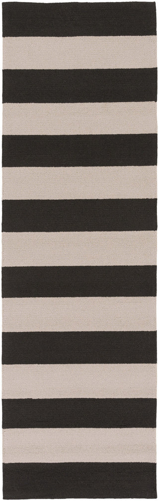 Surya Rain RAI-1079 Black Area Rug 2'6'' x 8' Runner