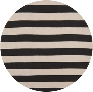 Surya Rain RAI-1079 Black Area Rug 8' Round