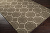 Surya Rain RAI-1096 Olive Hand Hooked Area Rug 5x8 Corner