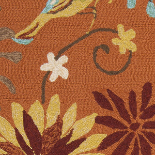 Surya Rain RAI-1104 Burnt Orange Area Rug Sample Swatch