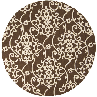 Surya Rain RAI-1105 Chocolate Area Rug 8' Round