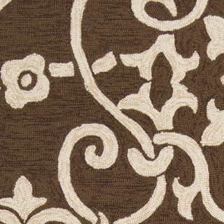 Surya Rain RAI-1105 Chocolate Hand Hooked Area Rug Sample Swatch