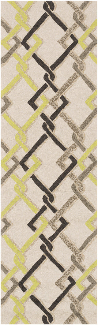 Surya Rain RAI-1122 Ivory Area Rug 2'6'' x 8' Runner