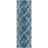 Surya Rain RAI-1123 Teal Area Rug 2'6'' x 8' Runner
