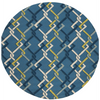 Surya Rain RAI-1123 Teal Area Rug 8' Round