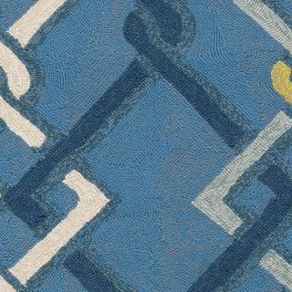 Surya Rain RAI-1123 Teal Hand Hooked Area Rug Sample Swatch