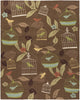 Surya Rain RAI-1127 Taupe Hand Hooked Area Rug 8' X 10'
