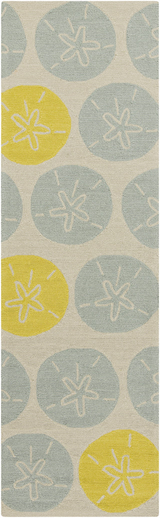 Surya Rain RAI-1129 Gold Area Rug 2'6'' x 8' Runner