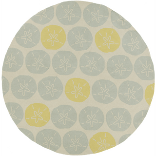 Surya Rain RAI-1129 Gold Area Rug 8' Round