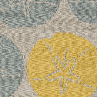 Surya Rain RAI-1129 Gold Hand Hooked Area Rug Sample Swatch