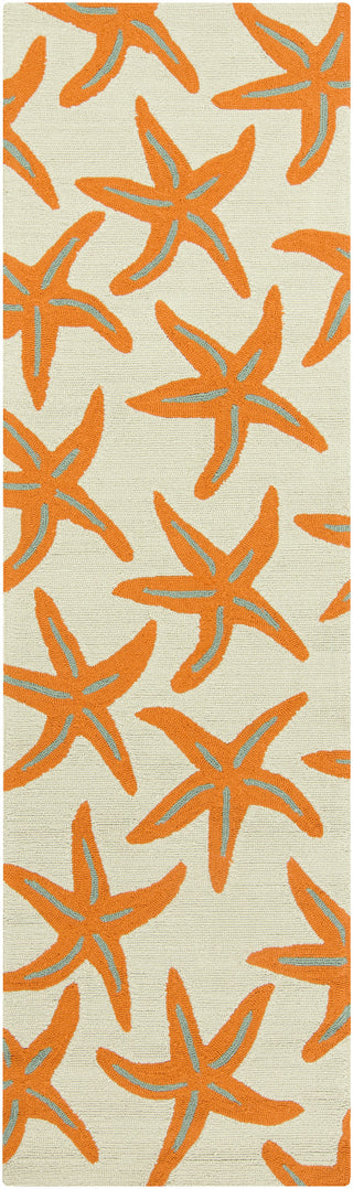 Surya Rain RAI-1136 Burnt Orange Area Rug 2'6'' x 8' Runner