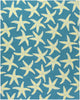 Surya Rain RAI-1137 Teal Hand Hooked Area Rug 8' X 10'