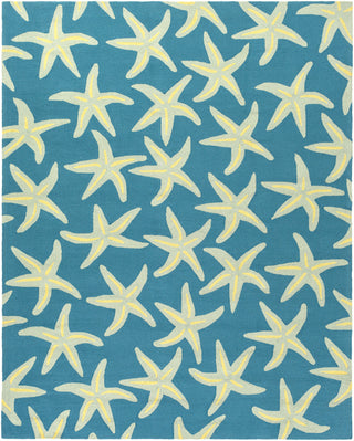 Surya Rain RAI-1137 Teal Hand Hooked Area Rug 8' X 10'