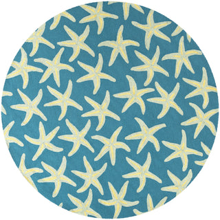 Surya Rain RAI-1137 Teal Area Rug 8' Round