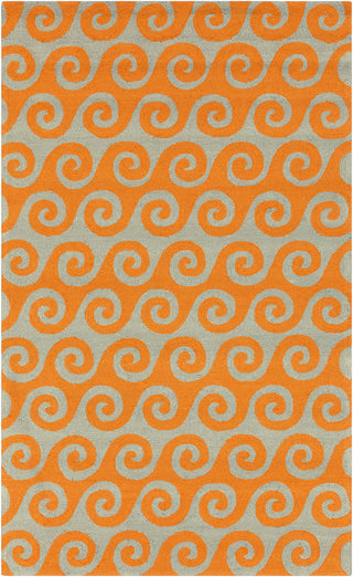 Surya Rain RAI-1138 Burnt Orange Area Rug 5' x 8'