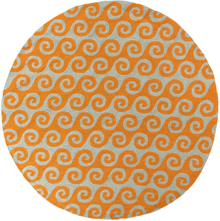 Surya Rain RAI-1138 Burnt Orange Area Rug 8' Round