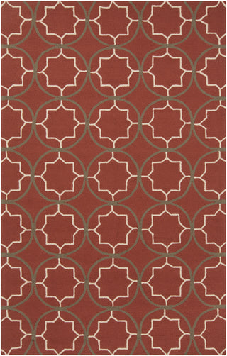 Surya Rain RAI-1146 Burgundy Area Rug 5' x 8'