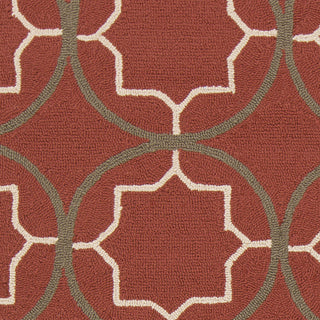 Surya Rain RAI-1146 Burgundy Hand Hooked Area Rug Sample Swatch