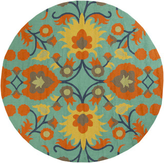 Surya Rain RAI-1147 Coral Area Rug 8' Round