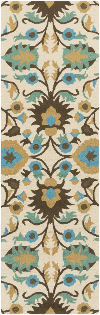 Surya Rain RAI-1148 Teal Area Rug 2'6'' x 8' Runner