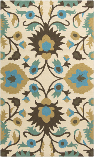 Surya Rain RAI-1148 Teal Area Rug 5' x 8'