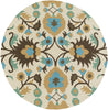 Surya Rain RAI-1148 Teal Area Rug 8' Round