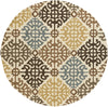 Surya Rain RAI-1151 Gold Area Rug 8' Round