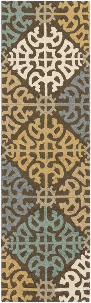 Surya Rain RAI-1152 Teal Area Rug 2'6'' x 8' Runner