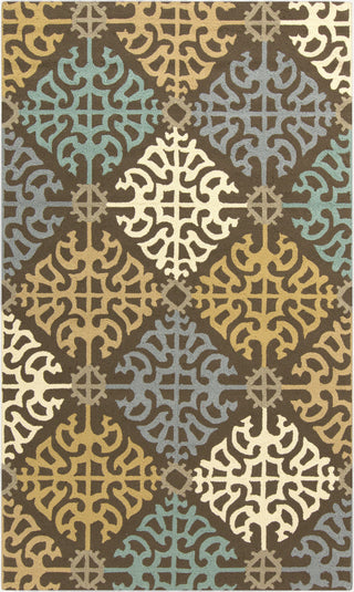 Surya Rain RAI-1152 Teal Area Rug 5' x 8'