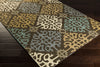 Surya Rain RAI-1152 Teal Hand Hooked Area Rug 5x8 Corner