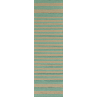 Surya Rain RAI-1154 Teal Area Rug 2'6'' x 8' Runner