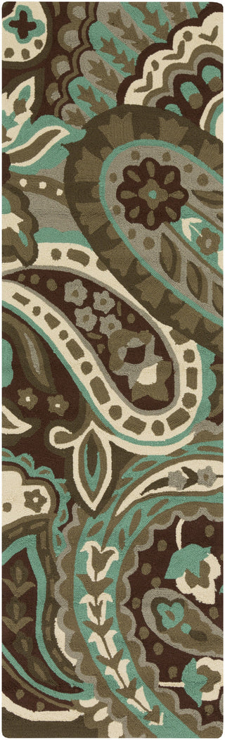 Surya Rain RAI-1158 Aqua Area Rug 2'6'' x 8' Runner