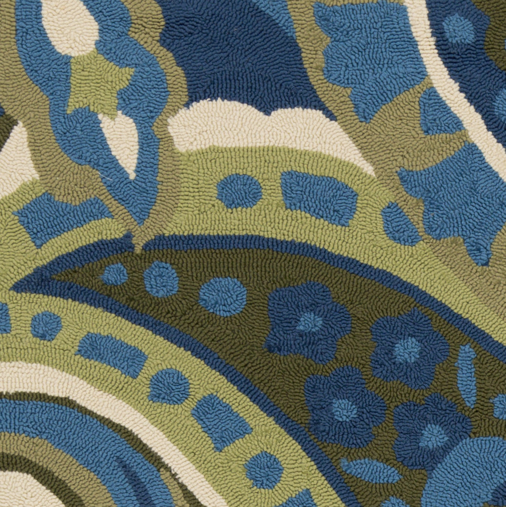 Surya Rain RAI-1159 Lime Hand Hooked Area Rug Sample Swatch