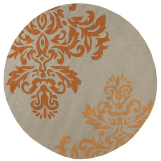 Surya Rain RAI-1161 Burnt Orange Area Rug 8' Round