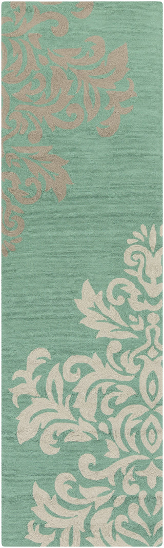 Surya Rain RAI-1162 Teal Area Rug 2'6'' x 8' Runner