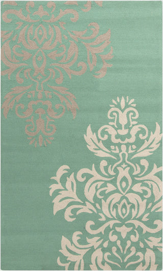 Surya Rain RAI-1162 Teal Area Rug 5' x 8'