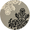 Surya Rain RAI-1163 Gray Area Rug 8' Round