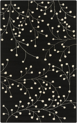 Surya Rain RAI-1168 Black Area Rug 5' x 8'