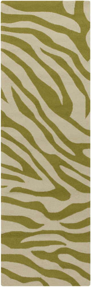 Surya Rain RAI-1174 Olive Area Rug 2'6'' x 8' Runner