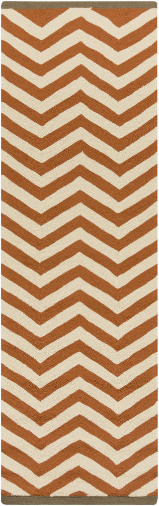 Surya Rain RAI-1175 Rust Area Rug 2'6'' x 8' Runner