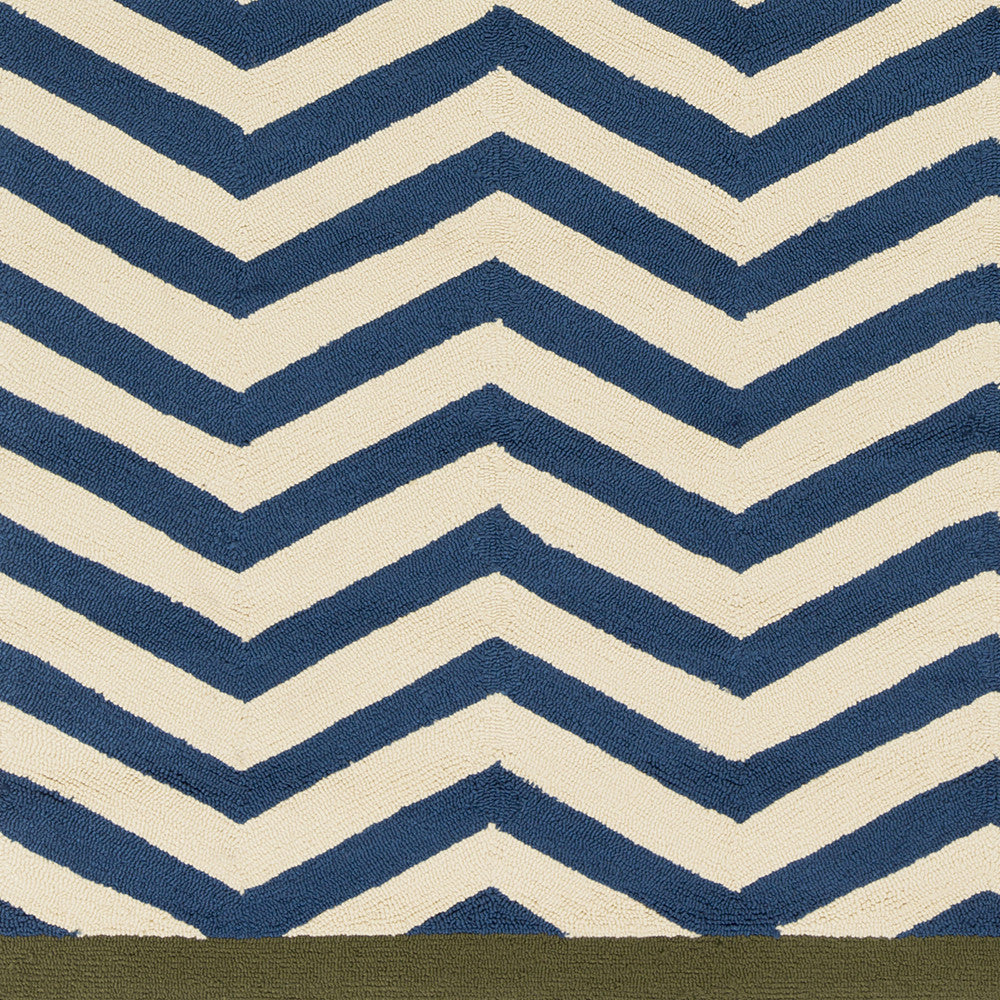 Surya Rain RAI-1179 Teal Hand Hooked Area Rug Sample Swatch