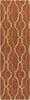 Surya Rain RAI-1184 Rust Area Rug 2'6'' x 8' Runner
