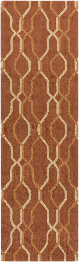 Surya Rain RAI-1184 Rust Area Rug 2'6'' x 8' Runner