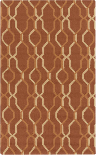 Surya Rain RAI-1184 Rust Area Rug 5' x 8'