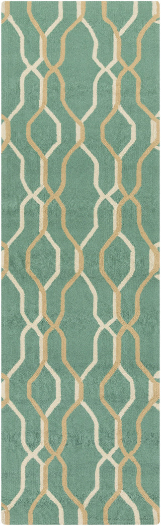 Surya Rain RAI-1185 Teal Area Rug 2'6'' x 8' Runner