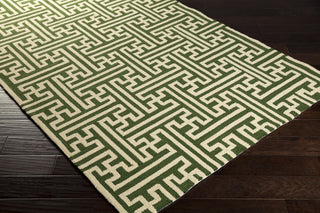 Surya Rain RAI-1186 Forest Hand Hooked Area Rug 5x8 Corner