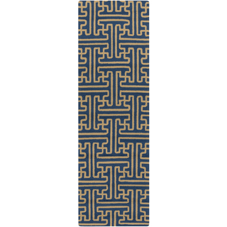 Surya Rain RAI-1187 Teal Area Rug 2'6'' x 8' Runner