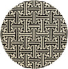 Surya Rain RAI-1188 Black Area Rug 8' Round